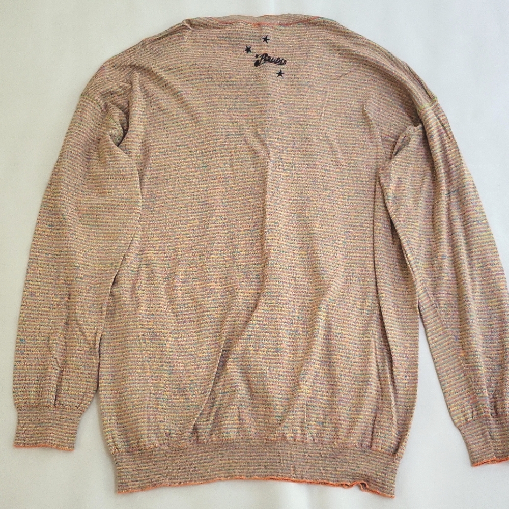 NEW$950 LOEWE PAULA IBIZA Striped Crochet Tassel Pullover Hippie Sweater S/M - Picture 8 of 12